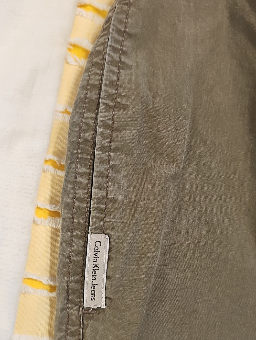 Calvin Klein Jeans Olive Green Cotton Pants - Picture 8 of 13